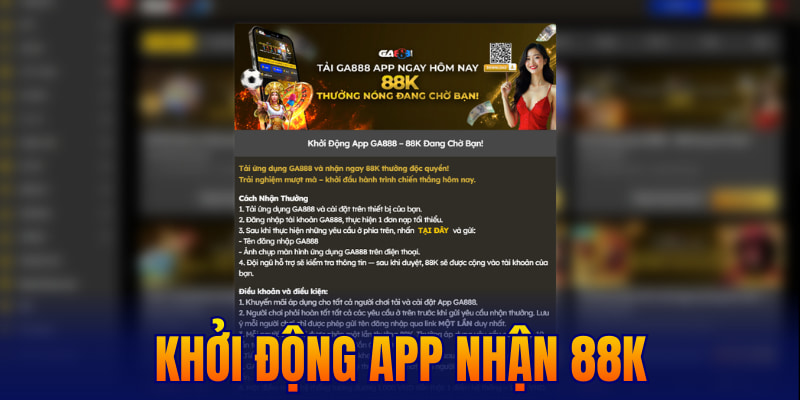khởi động app nhận 88k